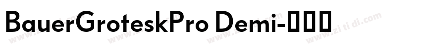 BauerGroteskPro Demi字体转换 BauerGroteskPro Demi字体转换